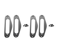 Giwnhvx 4 Pcs Guitar Pickup Frame Mounting Ring Single Coil Metal Flat Humbucker Pickup Ring for TL Style Electric Guitars Black