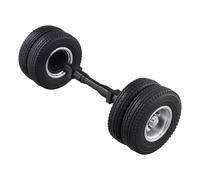 Giwnhvx 4 Pcs Rubber Tire with No Power Drive Shaft for 1/14 -RC Truck Car 770S 3363 FH16 MAN Diy Parts Toys A