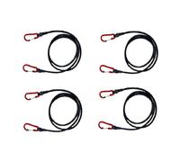 Giwnhvx 4 Pieces of Outdoor Camping Elastic Tent Rope Hiking Luggage Binding Rope Stretching Belt Camping Accessories 120cm