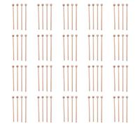 Giwnhvx 40 Pair Wood Mallets Percussion Sticks for Energy Chime, Xylophone, Wood Block, Glockenspiel and Bells