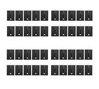 Giwnhvx 40 Pcs 21X15X11mm Black Aluminum Heat Sink for TO-220 Mosfet Transistors