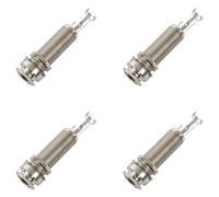 Giwnhvx 40PCS Guitar Pickup Endpin Output Jack Nickel Strap Lock Chrome