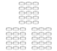 Giwnhvx 45 Pack Stainless Steel Tart Ring, Heat- Perforated Cake Mousse Ring, Round Ring
