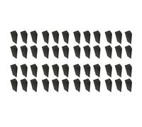 Giwnhvx 48 PCS Acoustic Foam Charcoal/Black Bass Trap Sound Absorption Studio Soundproofing Corner Wall 12 X 12 X 24 cm