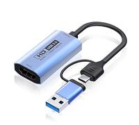 Giwnhvx 4K 60Hz Video Capture Card USB Audio Video Capture Card HD Capture Card Game Live Recording Video Collector