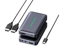 Giwnhvx 4K -Compatible Video Capture Card, Audio Video External Camera Capture Card Stream & Record in 4K/60fps