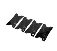 Giwnhvx 4Pack Acrylic Guitar Notched Radius Gauges Fingerboard Guitar Ruler Fretboard Measuring Tool for Bass Acoustic Guitar