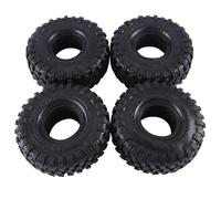 Giwnhvx 4PCS 120MM 1.9In Rubber Rock Tyres Wheel Tires for 1: 10 RC Crawler Car Axial SCX10 90046 AXI03007 TRX4 Redcat Gen8 Accessories