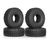 Giwnhvx 4pcs 120mm 1.9in Soft Rubber Tire Wheel Tyre for 1/10 RC Crawler Car Axial SCX10 Pro Capra TRX4 D90 Redcat Upgrade Parts