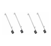 Giwnhvx 4pcs 14 Inch Flag Pole Holder Stainless Steel 7/8 Inch 1 Inch Rail Mount for Boat/Yacht