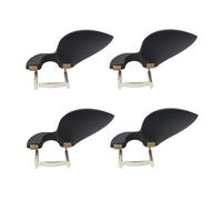 Giwnhvx 4pcs 3/4 4/4 Violin Chin Rest Chinrest Wood with Standard Bracket Black