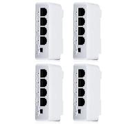 Giwnhvx 4Pcs 4 Ports 1 to 3 Port PoE Extender Passive Cascadable IEEE802.3Af 100Mbs for IP Transmission Repeater Switch NVR IP