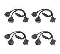 Giwnhvx 4pcs 50cm Y Style OBDII Adapter Splitter Cable Male to Dual Female OBD2 Diagnostic-Tool Car Connector Cable