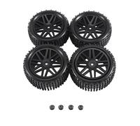 Giwnhvx 4Pcs 85mm Tire Wheel Tyre for 144001 144010 124007 124017 1/10 1/12 1/14 RC Car Off Road Parts, B
