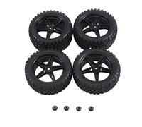 Giwnhvx 4Pcs 85mm Tire Wheel Tyre for 144001 144010 124007 124017 1/10 1/12 1/14 RC Car Off Road Replacement, A