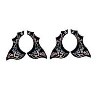 Giwnhvx 4Pcs Guitar Pickguard Anti-Scratch Guard Plate Self-Adhesive Pick Guard Sticker for Acoustic Guitar Parts