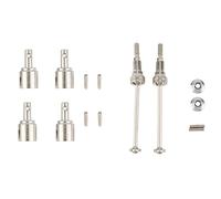 Giwnhvx 4Pcs Metal Differential Cup for HBX 16889 16889A 16890 16890A with Metal Front Drive Shaft M16105 for HBX 16889 16889A