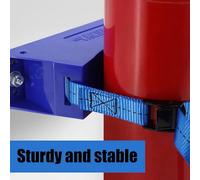 Giwnhvx 4PCS Propane Tank Holder Cylinder Wall Mounted Bracket Gas Cylinder Bracket ABS Gas Cylinder with Screws Blue