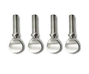 Giwnhvx 4Pcs Sax Neck Screw Tightening Screw Compatible with Sax Saxophone Clarinet Replacement Parts Accessories (Silver)