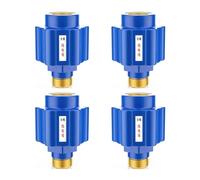 Giwnhvx 4pcs [Thickened Copper Teeth] Electric Water Heater Anti-Electric Wall Household Water Heater Fittings Blue