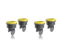 Giwnhvx 4PCS Toilet Flanges Wax Rings with Prevent Backflow Valve - Thick Wax Bowl Ring Fits 3.2-4 Inch Waste Lines