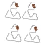 Giwnhvx 4PCS Triangle Hanger Hook Outdoor Camping Gloves Climbing Gloves Safety Clip Camping Tent Light Hanger Rope Buckle Multifunctional Integrated Hook L