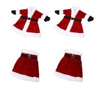 Giwnhvx 4Pcs Xmas Christmas Decors Bottle Clothes Wine Bottle Covers Decorative Knitted Favors