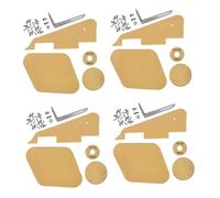 Giwnhvx 4set Cream Pickguard/Cavity/Switch Covers/Pickup Selector Plate/Bracket/Screws for LP Style Guitar Replacement