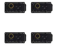 Giwnhvx 4X -10B 4 Band EQ Equalizer Preamp Guitar Pickup with Tuner Hard Bridge Piezo Pickup for Guitar 36 and 38