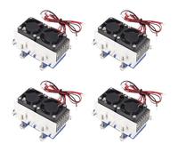 Giwnhvx 4X 144W Thermoelectric Peltier Refrigeration Cooler 12V Semiconductor Air Conditioner Cooling System DIY Kit