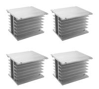 Giwnhvx 4X 3 Phase Heat Sink 80X110X100mm for SSR Solid State Relay Aluminum Heatsink