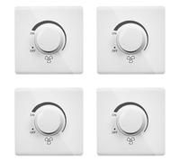 Giwnhvx 4X 86 Type Ceiling Fan Adjustment Stepless Speed Controller Wall Switch 220V 10A