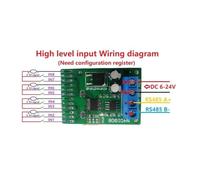 Giwnhvx 4X 8Ch Input/Output Digital Switch TTL LvTTL CMOS RS485 IO Control Module Modbus Rtu Board (with Terminal)