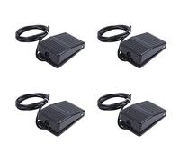 Giwnhvx 4X AC 250V 10A SPDT NO NC Antislip Plastic Momentary Power Foot Pedal Switch Black