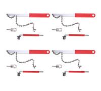 Giwnhvx 4X Bike Cassette Removal Tool with Chain Whip and Auxiliary Wrench Bicycle Sprocket Removal Tools Sprocket Remover
