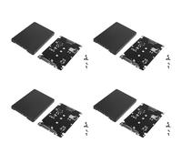 Giwnhvx 4X Black B + M Key Socket 2 M.2 NGFF () SSD to 2.5 Adapter Card with Case