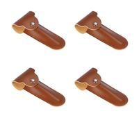 Giwnhvx 4X Case Travel Holder Manual Double Edge Safety Razors Container PU Leather Bag