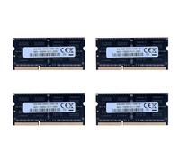 Giwnhvx 4X DDR3 8GB Laptop Ram Memory 1600Mhz PC3-12800 1.35V 204 Pins SODIMM Support Dual Channel for AMD Laptop Memory