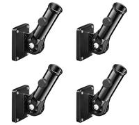 Giwnhvx 4X Flag Pole Holder Mounting Bracket Adjustable Flagpole Rod Hitch Bracket Multi-Position Flag Pole Mounting Bracket
