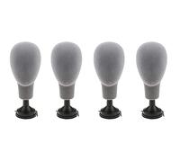 Giwnhvx 4X Flocking Foam Mannequin Model Photography Props Adult Mannequin Mold Wigs Glasses Hat Display Holder Gray
