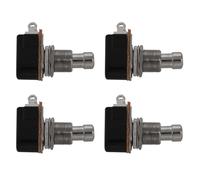 Giwnhvx 4X Guitar Pedal 2 Pin SPST Momentary Effects Push Button Foot Switch