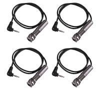 Giwnhvx 4X Guitar Pickup Cable Piezo Cable End Pin Jack Guitar Adapter Stereo Instrument Cable