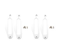 Giwnhvx 4X Guitar Pickup Frame Mounting Ring Single Coil Metal Flat Humbucker Pickup Ring for TL Style Electric Guitars(Silver)