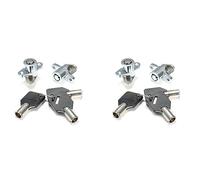 Giwnhvx 4X Hard Saddlebag Lock 3 Keys Set for Touring Glide Road New