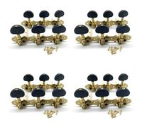 Giwnhvx 4X Left Right Classical Guitar String Tuning Pegs Machine Heads Tuners Keys 3L3R Professional Guitar Accessories,Black