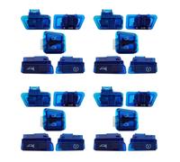 Giwnhvx 4X Motorcycle Turn Signal Switch Far & Near Light Horn Button for Scooter GY6 50Cc 125Cc 150Cc AF17 AF18 Blue