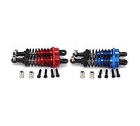 Giwnhvx 4x Oil Adjustable 65mm Damper for Rc Car 1/18 A959 A969 A979 K929 Red & Dark Blue