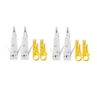 Giwnhvx 4X Punch Down Tool RJ45 RJ11 Cat5E Cat6 Network Phone Cable Socket Impact Terminal Insertion Tools