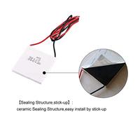 Giwnhvx 4X Thermoelectric Peltier Module, High Temperature Thermoelectric Power Generator Peltier TEG 150Celsius,White 40X40mm