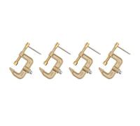 Giwnhvx 4X Welding Ground Clamp, 500A Current G-Type Solid Brass Ground Clamp, 43mm Jaw Width for Tig Mig Welders